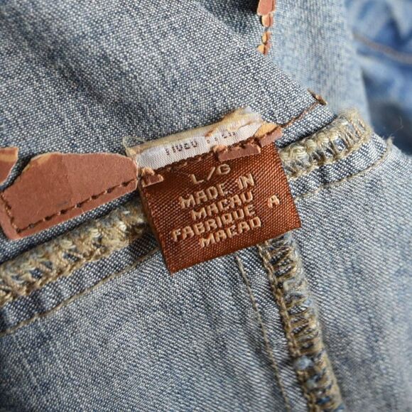 Vintage Y2k Guess Women's Denim Jacket Coquette Moto - Picture 7 of 7